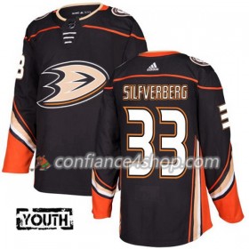 Adidas Maillot de Hockey Anaheim Ducks Jakob Silfverberg 33 2017-2018 Noir Authentic - Enfant
